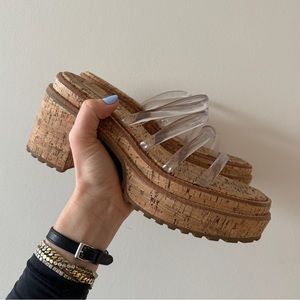 Cult Gaia clear Sev Vinyl Platform sandals